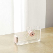 Clear Acrylic Tape Dispenser Single Hand Dispensing Acrylic Gold Tape Dispenser