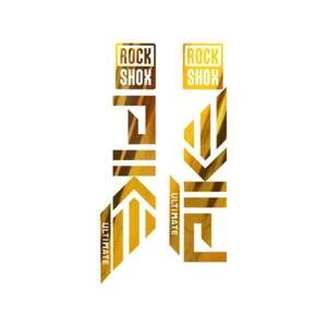 Pegatina de horquilla para 2024 PIKE Ult bicicleta de montaña bicicleta ciclismo calcomanías oro brillante - Imagen 1 de 4