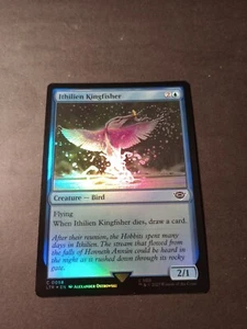 MTG Lord Of The Rings Ithilien Kingfisher Foil Card Common 0058 NM - Foto 1 di 1