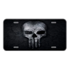 Custom Novelty Aluminum License Plate With The Punisher Skull Type Add Names - Picture 1 of 1