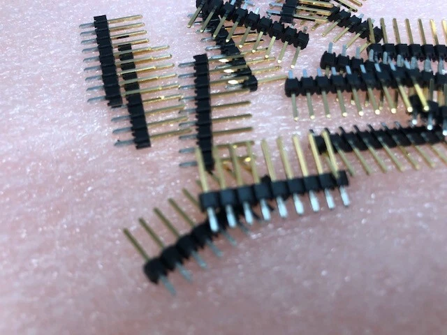 10 x 90120-0769 MOLEX 9 WAY VERTICAL GOLD 2.54mm Pitch C-Grid III Header Arduino - Image 1 of 2