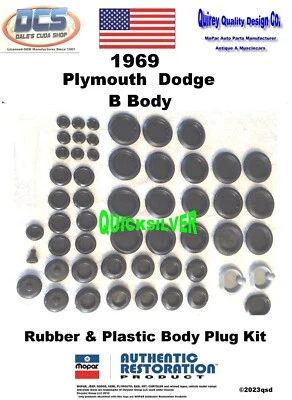 Road Runner GTX Super Bee Coronet Charger SE 500 R/T Daytona 1969 kit de enchufe de carrocería Foto 1 de 2