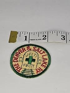 Vintage DENVER & SALT LAKE RAILWAY Patch (Zug Eisenbahn Eisenbahn) - Bild 1 von 2