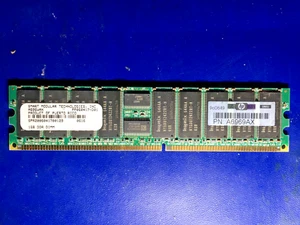 HP / Compaq A6969AX 1GB PC-2100 DDR SDRAM Server Memory - Picture 1 of 3