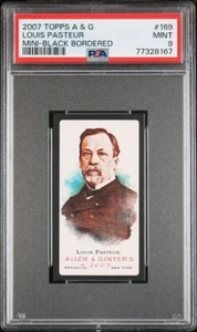 LOUIS PASTEUR 2007 Topps A & G MINI - BLACK BORDERED #169 PSA 9 MINT - Picture 1 of 2