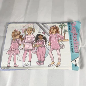 Butterick entrometidos patrón 4527 niñas mono jersey top falda leggings sin cortar - Imagen 1 de 2