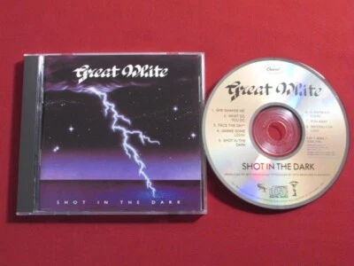 GREAT WHITE SHOT IN THE DARK 1986 EARLY CAPITOL PRESS CD 7 48466 2/DIDX 2218 OOP Foto 1 de 4
