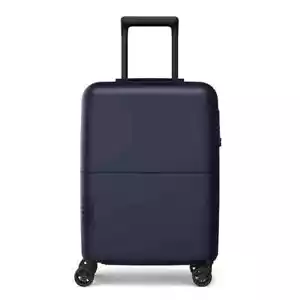 JULY Bagaglio Trasporto Classico Navy Hard Shell Silenzioso Ruote Telescopiche TSA Lucchetto - Foto 1 di 11