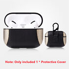 1x Pu Leather Earphone Case Protective Cover Anti Lost Skin For Apple Airpods 3
