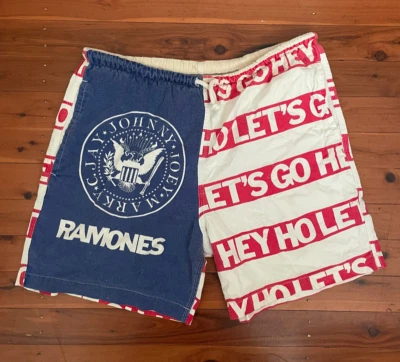 RAMONES ~ MUY RARO VINTAGE 1989 AUST TOUR BOARD SHORTS ~ 100% MAMBO Foto 1 de 3