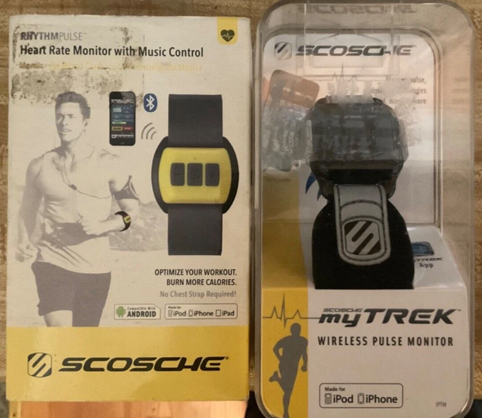 Lote de 2 Monitor de Ritmo Cardíaco Scosche y Pulso Inalámbrico Foto 1 de 1