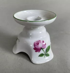 Augarten Wien Vienna Candle Holder Rose Design - Picture 1 of 8