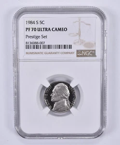 1984-S Jefferson Nickel Prestige Set PF70 UCAM NGC Brown Label - Picture 1 of 5