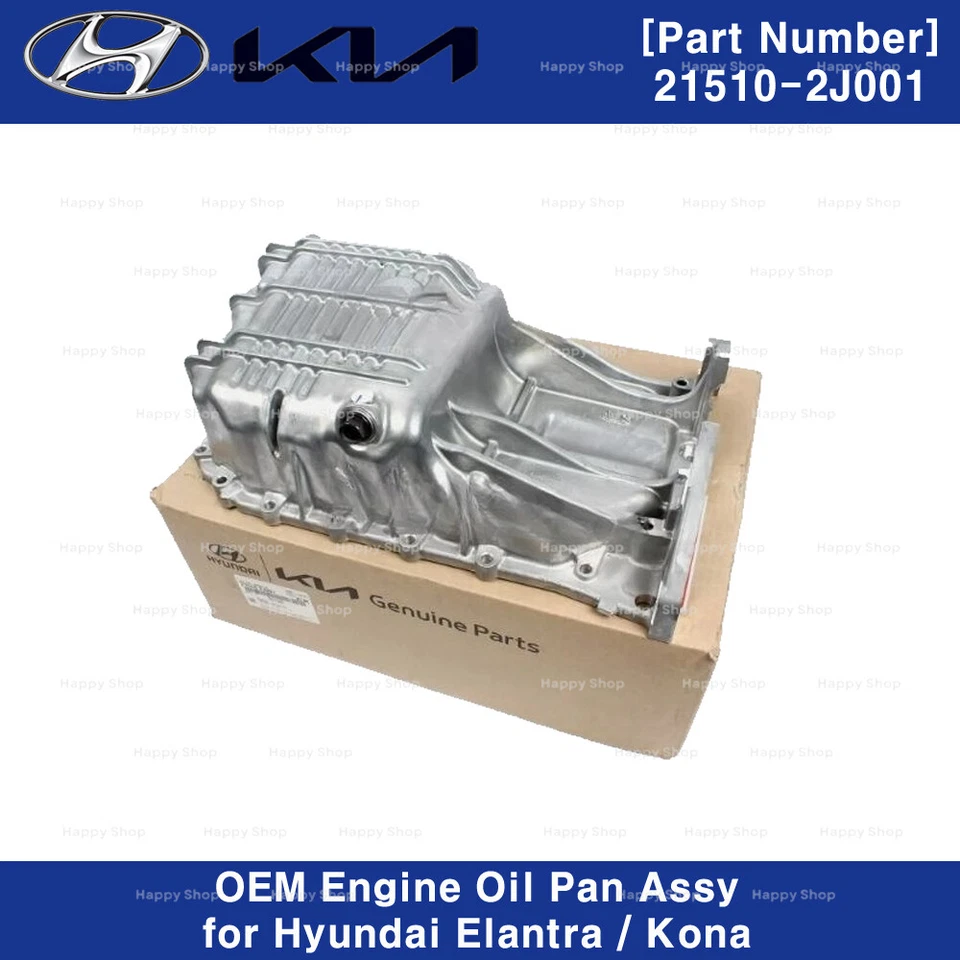 215102J001 Genuine OEM Engine Oil Pan Assy for Hyundai Elantra 21-23 Kona 22-23 - Image 1 of 3