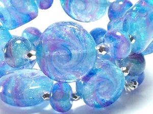VictoriaGail Lampworked Beads - Here Comes Summer- 27 Beads - Picture 1 of 3