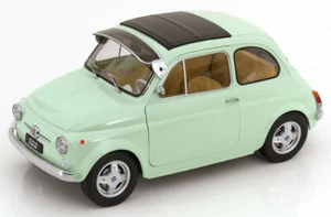 KK Scale 1:12 FIAT 500 F 1968 VERDE CUSTOM CERCHI ABARTH TETTO/PORTE APRIBILI - Foto 1 di 7
