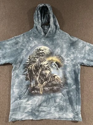 Sudadera con Capucha The Mountain Wolf Mediana Tie Dye Distressed Manga Larga  Foto 1 de 4