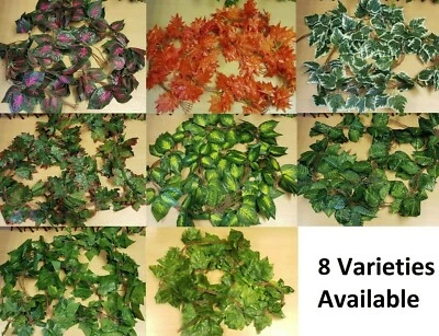 Artificial Trailing Garland Ivy Vine Leaf Fern Greenery Plants Foliage Flower - Image 1 of 4