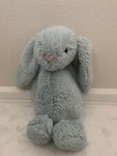 Little Jellycat Bashful Blue Bunny Rabbit Plush Stuffed Animal Chime Rattle