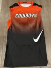 Mens Jock 7v7 Football Nike Pro Oklahoma State Cowboys Compression Shirt L