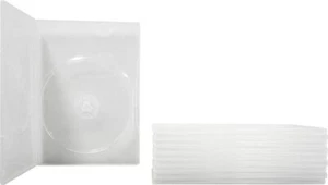 (10) Thin Clear DOUBLE DVD Cases Boxes 7mm 2DVD Slim 2 Disc Holder NEW #DV2R07CL - Picture 1 of 2