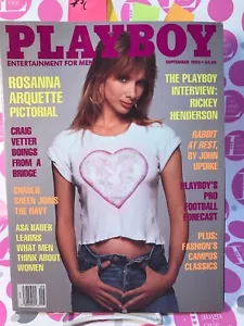 PLAYBOY SEPTEMBER 1990 ROSANNA ARQUETTE, KERRI KENDALL, NM! - Picture 1 of 10