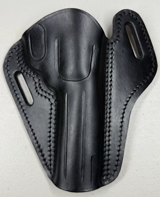Craft Holsters Falco Black Leather Holster Right Hand Fits 4" Barrel Revolver - Image 1 of 4