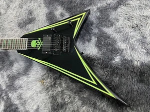 Guitarra Eléctrica Alta Gama Estilo V Mano Izquierda Dos Colores Se pueden Elegir Dúplex - Imagen 1 de 8