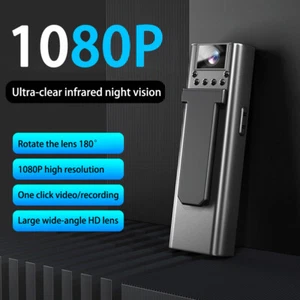 1080P HD Mini Body WIFI Camera Video DVR IR Night Vision Police Camcorder 180° - Afbeelding 1 van 18
