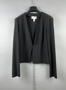 Joseph Ribkoff Womens Nylon Polyester Black Casual Blazer Jacket Size L - Picture 1 of 18
