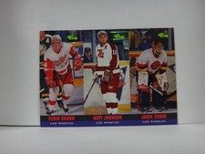1994-95 Classic Tri-Cards Keith Brown Matt Johnson Jamie Storr #T31-33