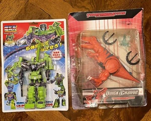 Transformers Polyfect Giocattoli Costruzione Devastator KO Verde Bootleg 17c13 & Dino - Foto 1 di 13