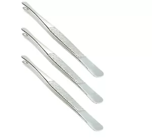 3 Pinze per Tessuti Russe 6" Strumenti Odontoiatrici Chirurgici Acciaio Inox - Foto 1 di 5