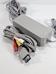 Genuine Nintendo Wii Power Adapter Power Cable RVL-002 + AV Cable (AUS) - Tested - Picture 1 of 5