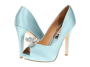 Badgley Mischka CLEONE wedding formal heels open toe pump shoes 7-10 - Picture 1 of 20