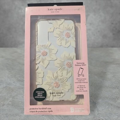 Kate Spade Defensive Hardshell Case Samsung Galaxy S22+ (Plus) Hollyhock Floral