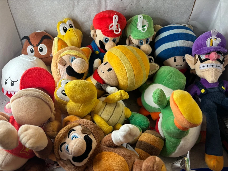 Pelúcias originais Nintendo: Super Mario, Luigi, Walugi, Kong, Boo, Goomba etc... - Imagem 1 de 1