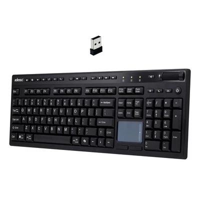 Adesso Wireless Keyboard with Touchpad 104 Key Full Size USB Dongle Receiver... - Image 1 of 4