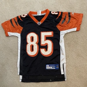 Reebok Kid’s NFL Cincinnati Bengals #85 C. Johnson-SZ Small-Mesh Football Jersey - Picture 1 of 10