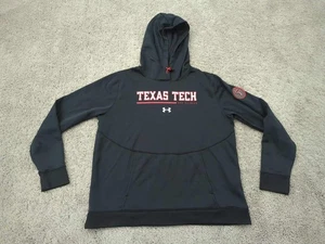 Sudadera con capucha Texas Tech Red Raiders para hombre grande negra NCAA Under Armour - Imagen 1 de 9