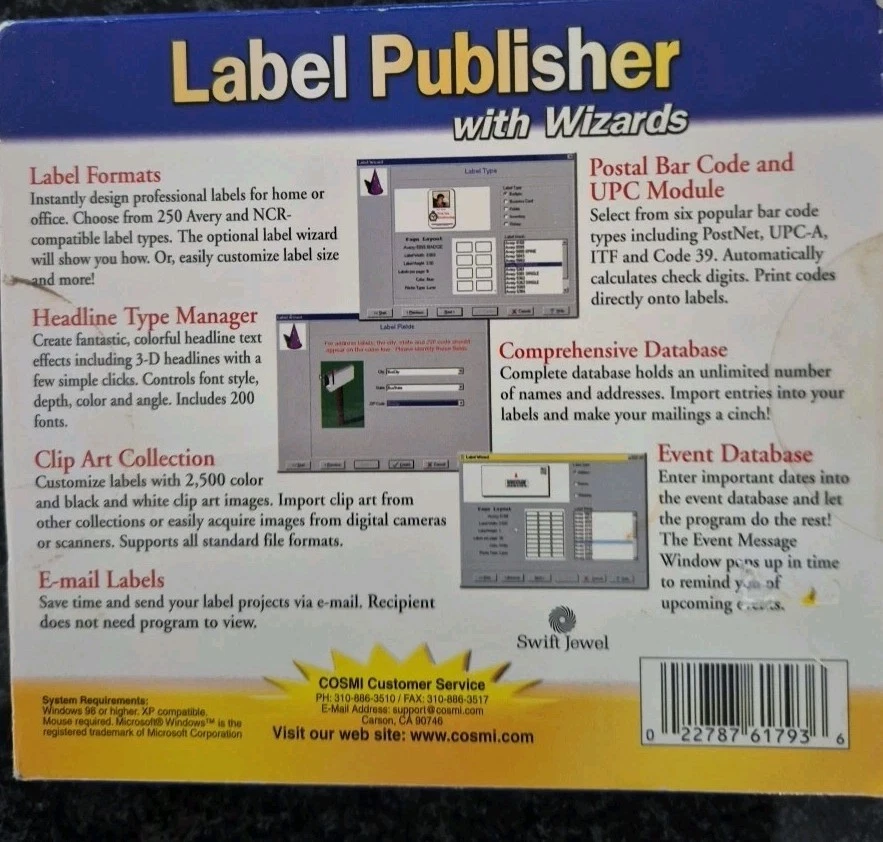 Label Publisher with Wizards CD-ROM for PC - Image 1 of 1