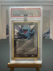 Rocket's Wobbuffet Reverse Holo 47/109 EX Team Rocket Returns PSA 7 Pokemon Card - Picture 1 of 5