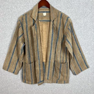 Chaqueta Amri World Of Crow x Erika Kim Marrón Azul 100% Algodón Orgánico Talla Pequeña - Imagen 1 de 11