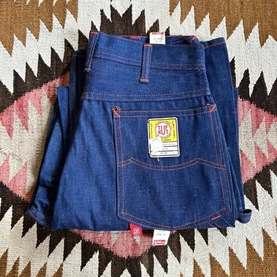 Vintage NOS 1950s 60s Tuf Nut Sanforized Denim Jeans Sz 30 x 29 - Deadstock - Изображение 1 из 4