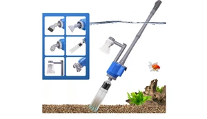 boxtech Pulitore Elettrico Aggiornato per Acquari, 12V DC/28W Auto Serbatoio Pesci Ghiaia... - Foto 1 di 2