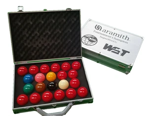 Snooker Tischbälle Aramith SuperPro 1G World Championship mit Alukoffer - Bild 1 von 4