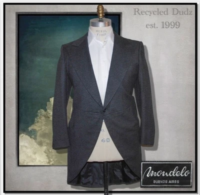 Mondelo размер 38 подходит Буэнос-Айрес одиночная кнопка длинный хвост смокинг высоты пик серый - Изображение 1 из 4