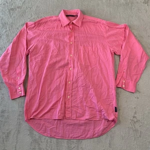 Camisa Boden Para Hombre Mediana Rosa Lino Calce Relajado De Colección De Gran Tamaño Algodón Oxford - Imagen 1 de 13