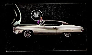 VINTAGE 1972 PONTIAC LUXURY LEMANS HARDTOP COUPE WERBEFOTO BROOKDALE POSTKARTE - Bild 1 von 2