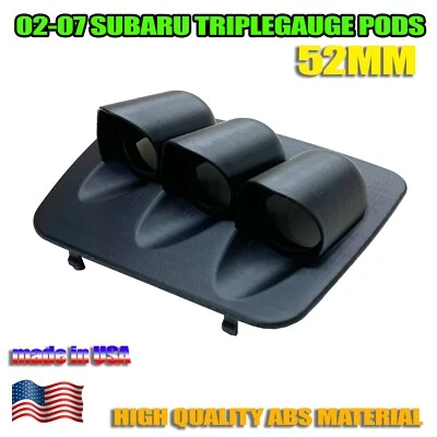 Subaru WRX STI Impreza Gauge Pods 2002-2007 - TRIPLE GAUGE PODS Foto 1 de 4
